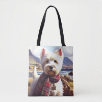 Cute West Highland White Terrier Painting