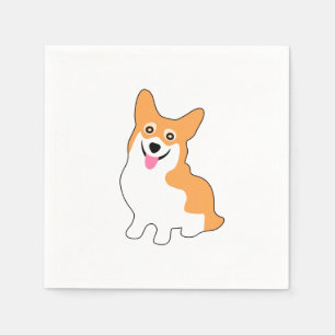 Cute West Pembroke Corgi Pup Napkin