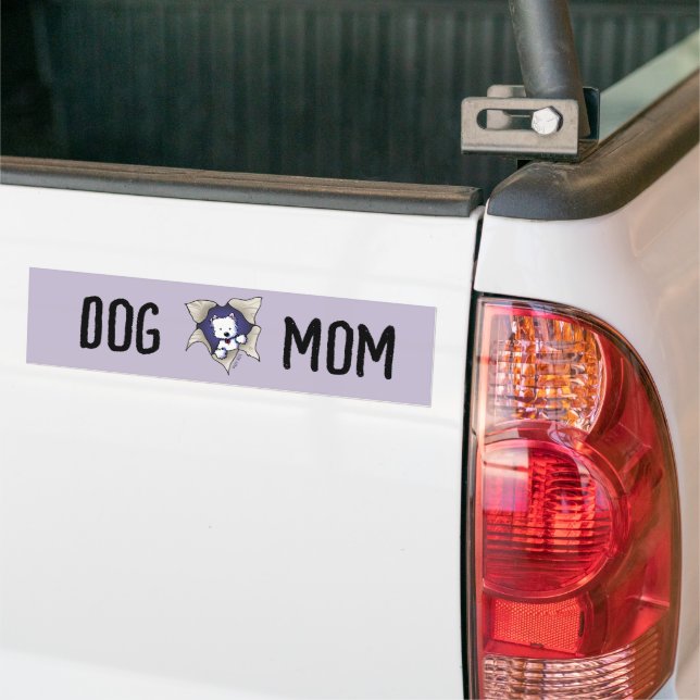 Cute Westie Blast Bumper Sticker (On Truck)