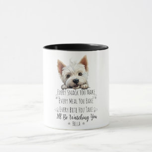 Cute Westie Dog Funny Custom Mug