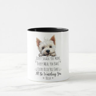 Cute Westie Dog Funny Custom Mug