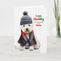 Cute Westie Dog Funny Fleas Navidog with Name