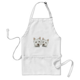 Cute Westie Dogs Standard Apron
