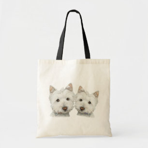 Cute Westie Dogs Tote Bag