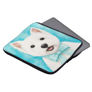 Cute Westie Laptop Sleeve