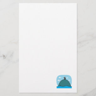 cute whale and penguin stationery