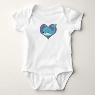 Cute Whale! Baby Bodysuit