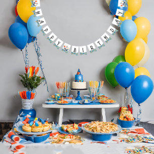 Cute Whale Boys Birthday Bunting
