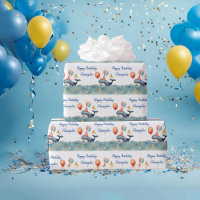 Cute Whale Boys Personalised Birthday
