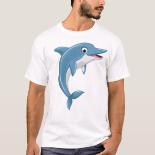 Cute Whale Cartoon Artwork T-Shirt