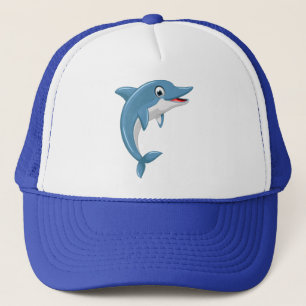 Cute Whale Cartoon Trucker Hat