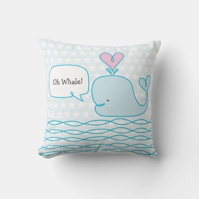 Cute Whale Cushion (Front)