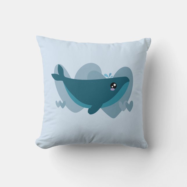 Cute Whale Cushion (Front)