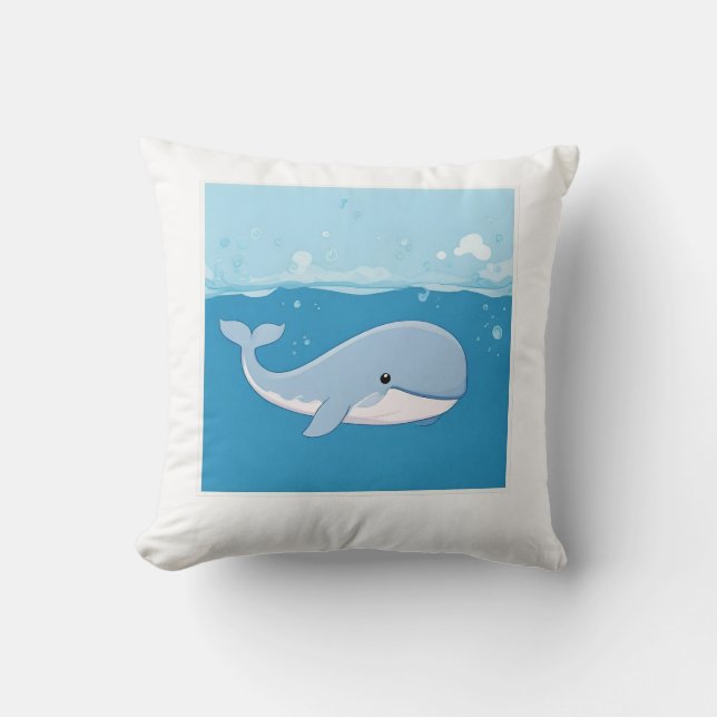 Cute Whale Cushion (Front)
