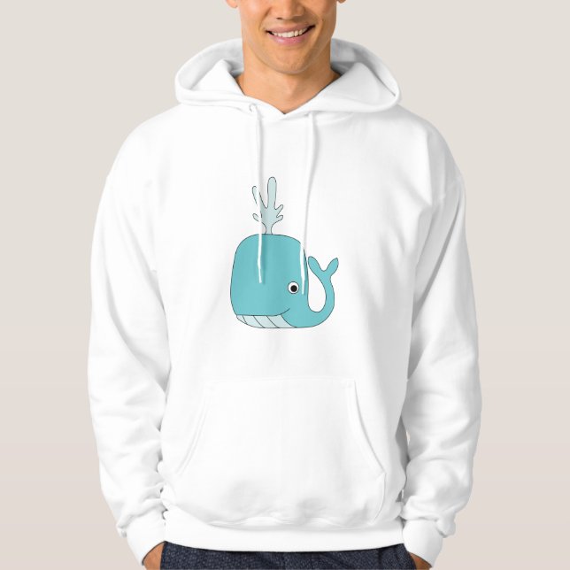 Cute Whale Hoodie (Front)