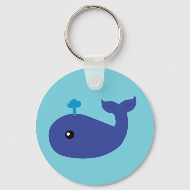 Cute Whale Key Ring (Front)