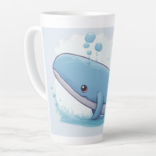 Cute Whale Latte Mug