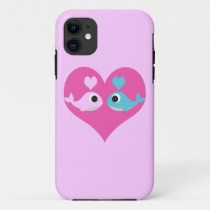 Cute Whale Love iPhone 11 Case