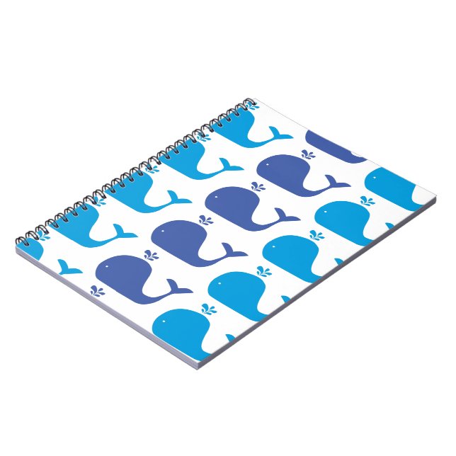 Cute Whale notebook (Left Side)