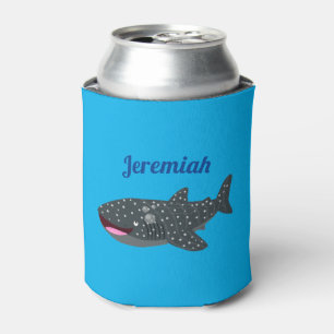 Cute whale shark happy cartoon illustration can cooler