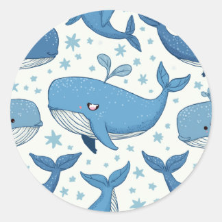 cute whale sticker