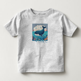 Cute Whale Toddler T-Shirt