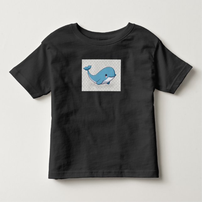 Cute Whale Toddler T-Shirt (Front)