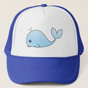CUTE WHALE TRUCKER HAT