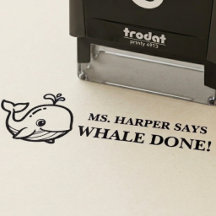 Cute Whale Well Done Teacher Praise Encouragement