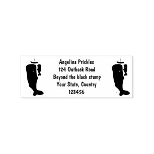 Cute whales and sailing boat cartoon illustration rubber stamp