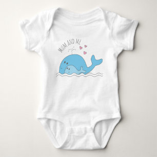 Cute Whales - Baby Bodysuit