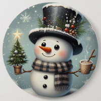 Cute whimiscal Christmas/winter snowman