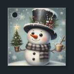 Cute whimiscal Christmas/winter snowman Favour Tags<br><div class="desc">cute</div>