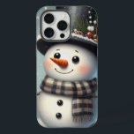 Cute whimiscal Christmas/winter snowman iPhone 15 Pro Max Case<br><div class="desc">cute</div>