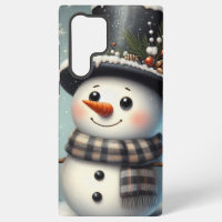 Cute whimiscal Christmas/winter snowman
