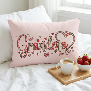 Cute whimsical and warm Grandma Accent Pillow