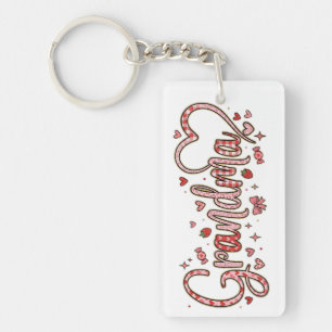 Cute, whimsical and warm Grandma Key Ring