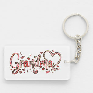 Cute, whimsical and warm Grandma Key Ring