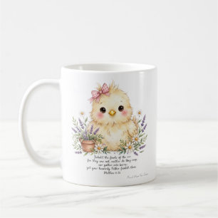 Cute Whimsical Baby Chicken Farmhouse Coffee Mug