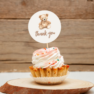 Cute Whimsical Bear  Classic Round Sticker