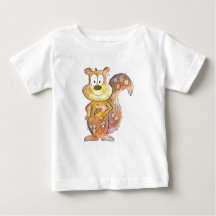 Cute Whimsical Brown Squirrel