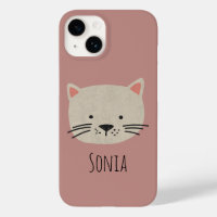 Cute Whimsical Cat Face