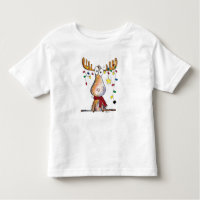 Cute Whimsical Christmas Moose