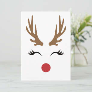 Cute Whimsical Christmas  Reindeer Slay Holiday Card