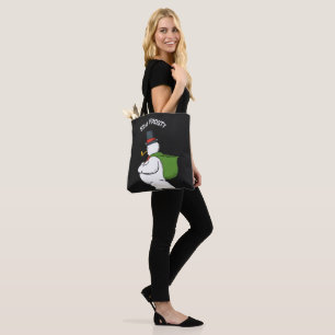 Cute Whimsical Classic Christmas Snowman Tote Bag
