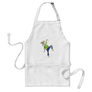 Cute Whimsical Dancing Cow Standard Apron