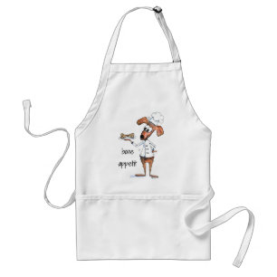 Cute Whimsical Dog Chef Standard Apron