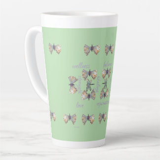 Cute Whimsical Dragonfly Butterfly Maureen Girard Latte Mug