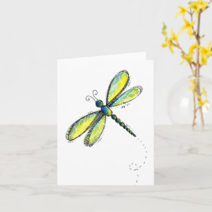 Cute Whimsical Dragonfly Card