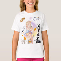 Cute Whimsical Fairy Girl Magical Nature Graphic T